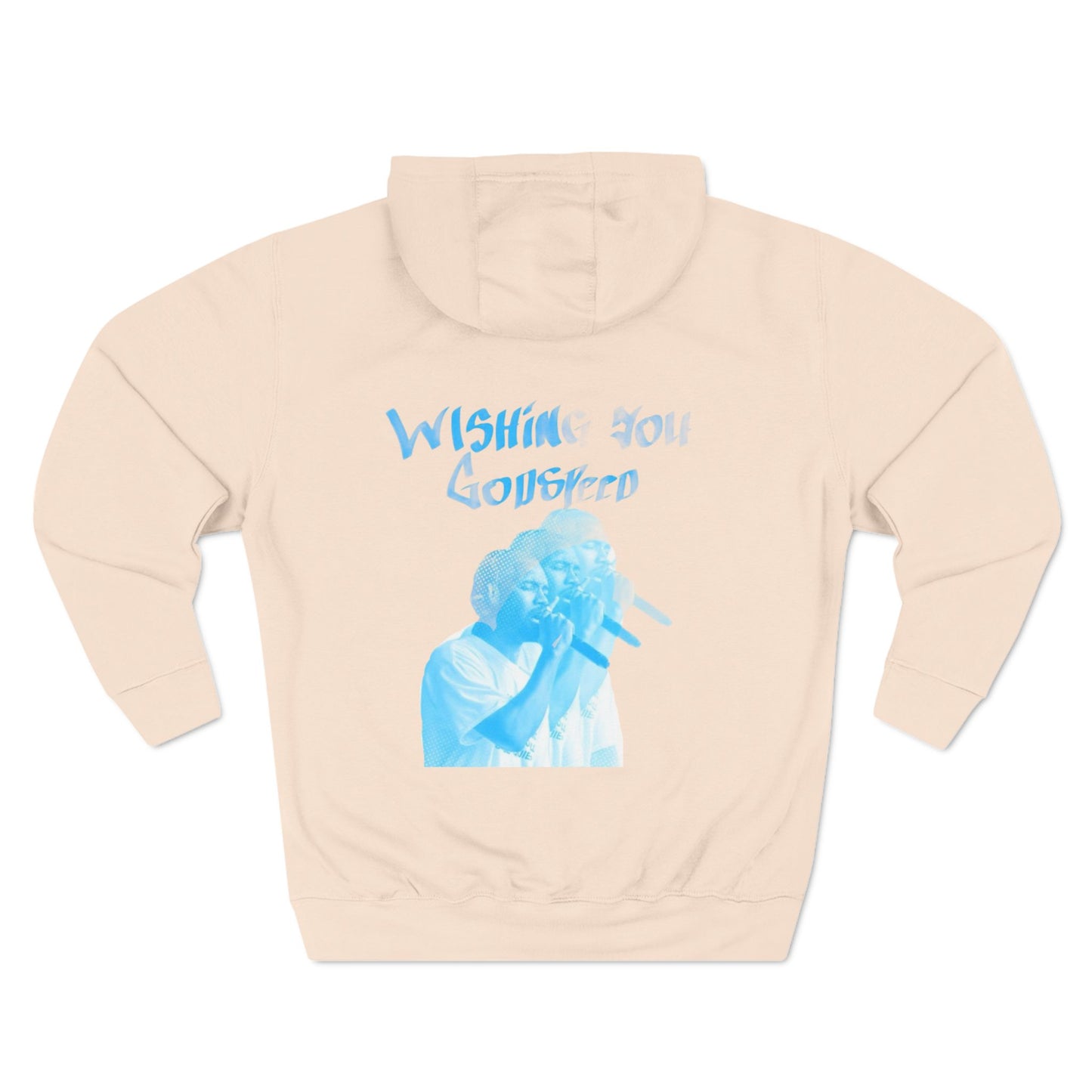 Three-Panel Fleece Hoodie