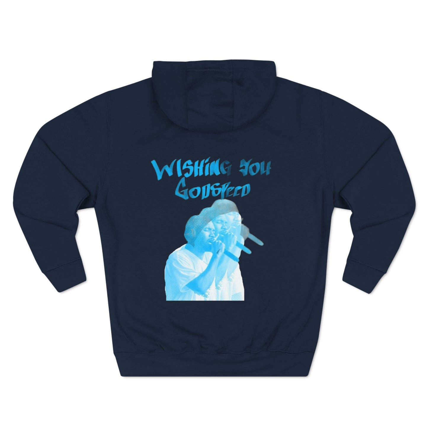 Three-Panel Fleece Hoodie